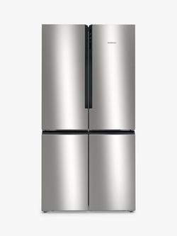 Siemens iQ300 KF96NVPEAG Freestanding 65/35 American Fridge Freezer, Stainless Steel, Inox Stainless Steel