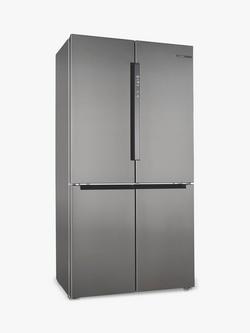 Bosch Series 4 KFN96VPEAG Freestanding 65/35 American Fridge Freezer, Inox Easy Clean Steel, Inox Easy Clean Steel
