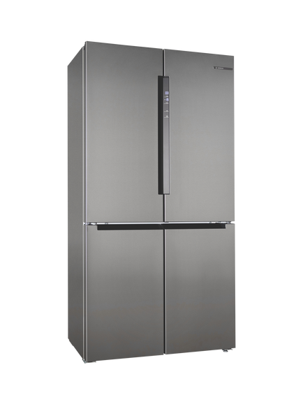 Bosch Series 4 KFN96VPEAG Freestanding 65/35 American Fridge Freezer, Inox Easy Clean Steel, Inox Easy Clean Steel