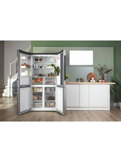 Bosch Series 4 KFN96VPEAG Freestanding 65/35 American Fridge Freezer, Inox Easy Clean Steel - view 2, Inox Easy Clean Steel