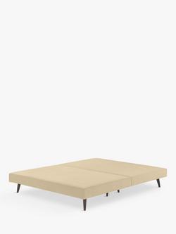 John Lewis Padded Slim Upholstered Divan Base, King Size, Putty, Putty