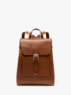 Mulberry Chiltern Small Classic Grain Leather Backpack, Oak, Oak