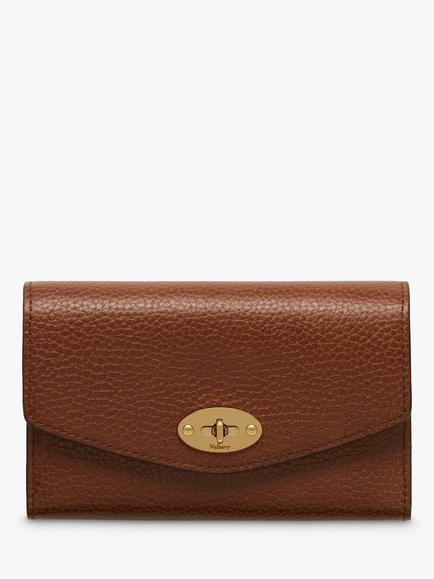 Mulberry Darley Medium Silky Calf Leather Wallet, Oak