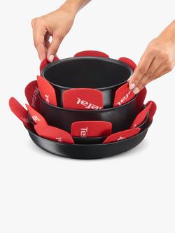 Tefal Ingenio Felt Pan Protectors, Pack of 4 - view 2, Red