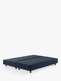 John Lewis Pocket Sprung Shallow Divan Base, Super King Size, Dark Nordic Blue, Dark Nordic Blue