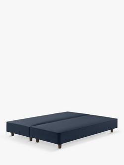 John Lewis Pocket Sprung Shallow Divan Base, Small Double, Dark Nordic Blue, Dark Nordic Blue