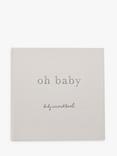 John Lewis Oh Baby Record Baby Book, Off White