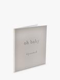 John Lewis Oh Baby Record Baby Book, Off White