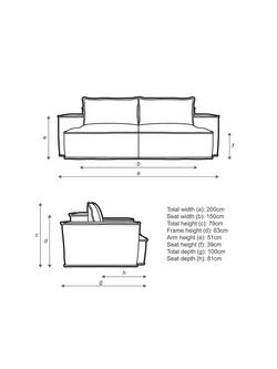 John Lewis Border Large 3 Seater Sofa, Dark Leg - view 2, Relaxed Linen Olive