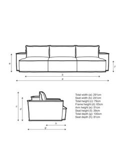 John Lewis Border Grand 4 Seater Sofa, Dark Leg - view 2, Relaxed Linen Olive