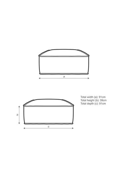 John Lewis Border Footstool - view 2, 