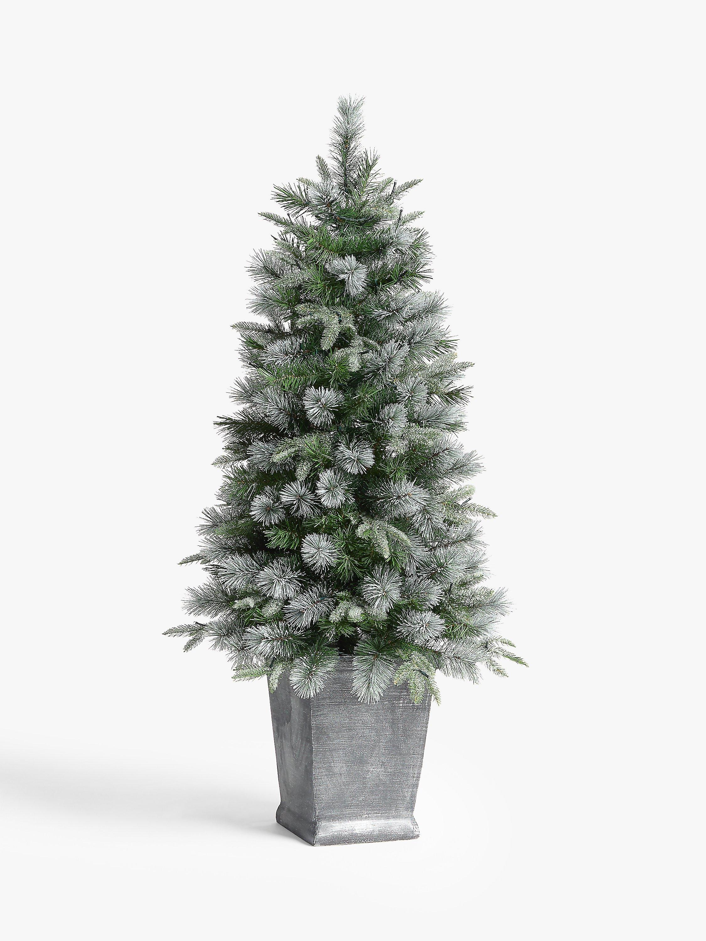 John Lewis St. Anton Potted Pre-lit Christmas Tree, 4.5ft