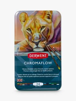 Derwent Chromaflow Soft Core Coloured Drawing Pencils, Set of 24 - view 2, 