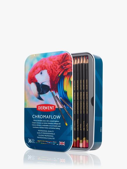 Derwent Chromaflow Soft Core Coloured Drawing Pencils, Set of 36, 