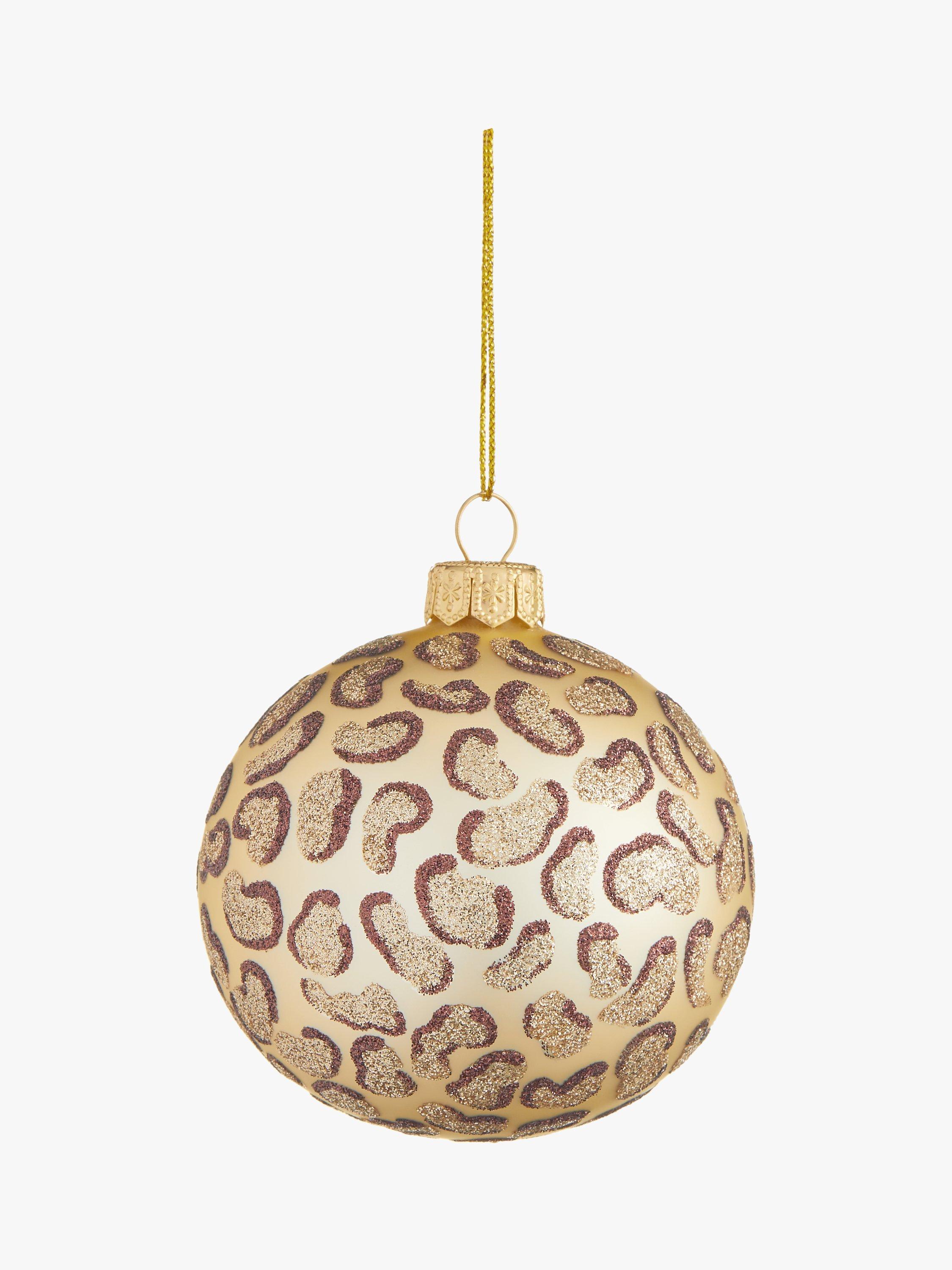 John Lewis + Matthew Williamson Nightlife Leopard Spot Bauble, Gold
