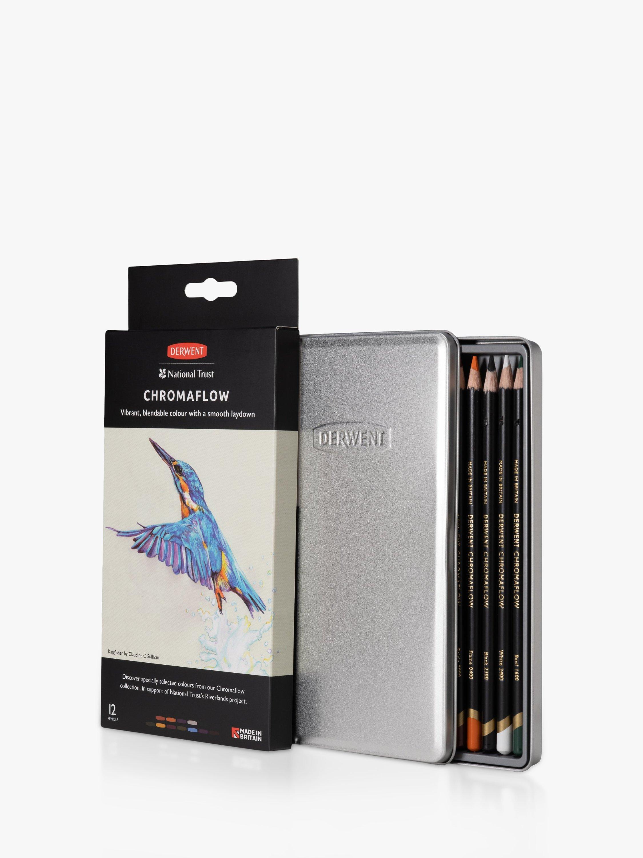 Derwent Chromaflow Soft Core Coloured Drawing Pencils, Set of 12