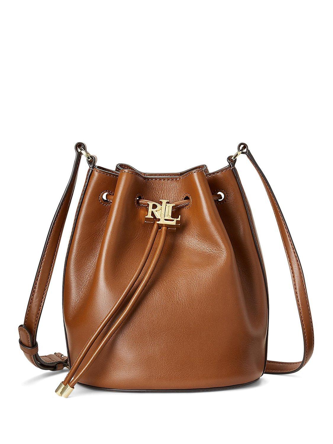 Lauren Ralph Lauren Andie 19 Leather Bucket Bag, Lauren Tan