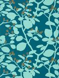 Harlequin Ardisia Wallpaper, Amazonia/Teal/Gold