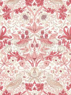 Morris & Co. Simply Strawberry Thief Wallpaper, Msim217059