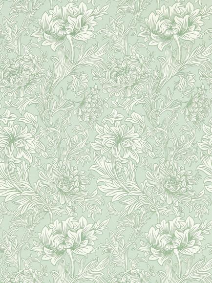 Morris & Co. Chrysanthemum Toile Wallpaper, Msim217069
