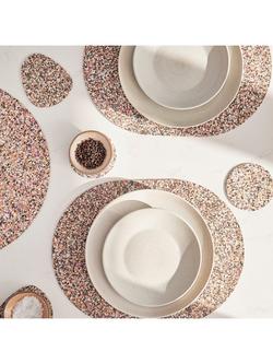 LIGA Beach Clean Cork Oval Placemats, Set of 4, Multi - view 2, Multi