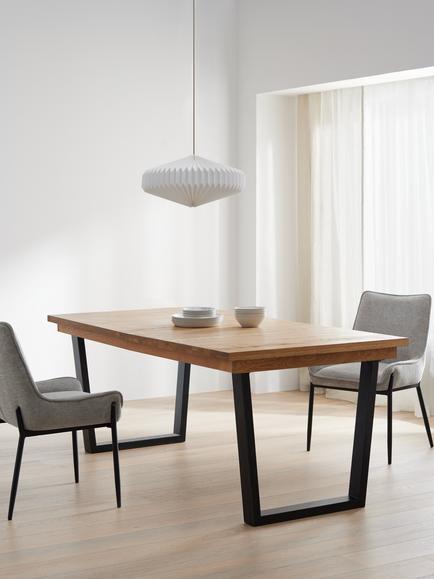 John Lewis Calia 8-10 Seater Extending Dining Table, Solid Oak - view 2, Oak