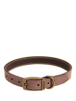 Barbour Leather Dog Collar, Mid Brown, Mid Brown