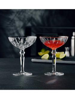 Nachtmann Noblesse Crystal Cocktail Glass, Set of 2, 180ml, Clear - view 2, Clear