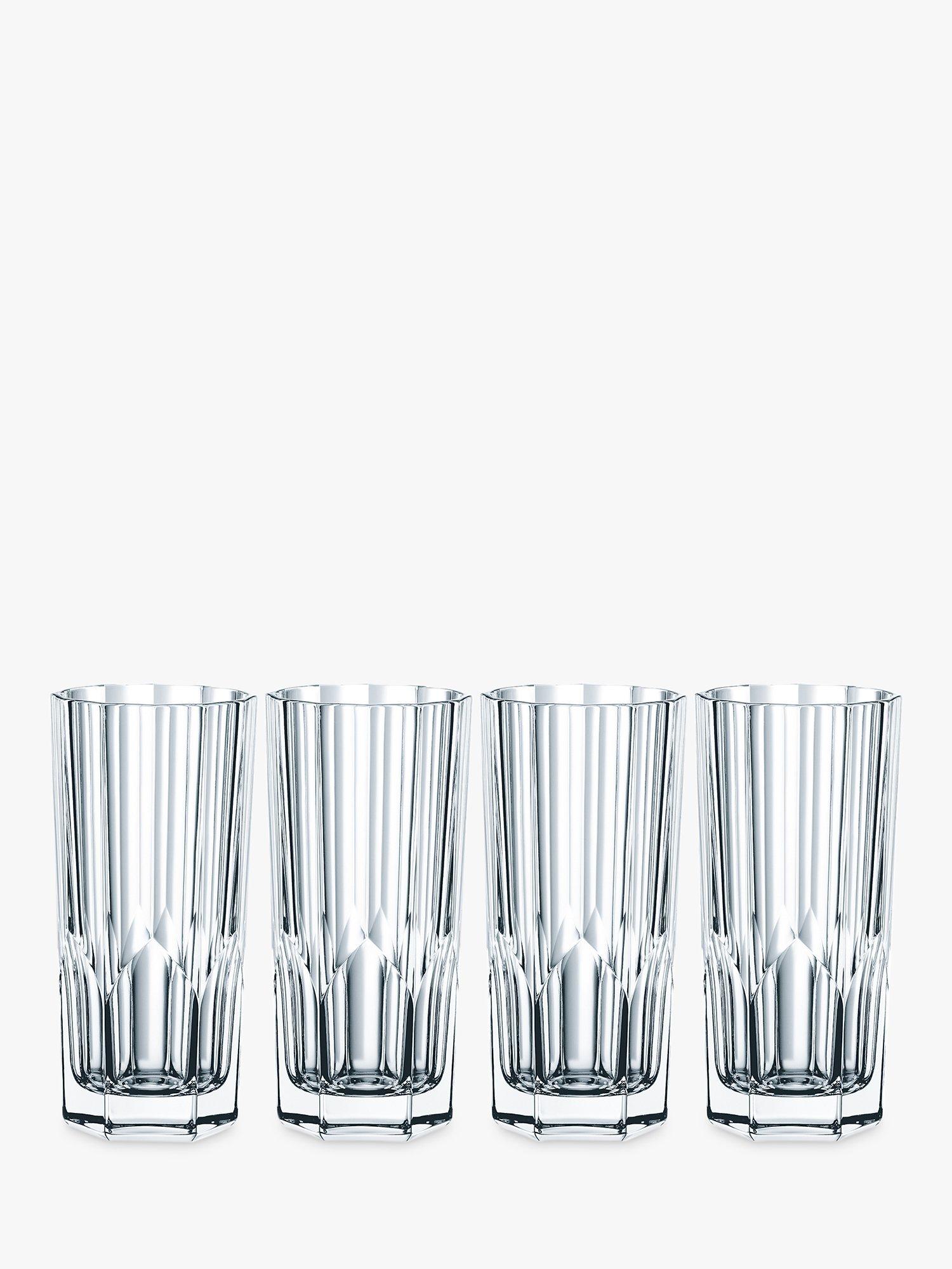 Nachtmann Aspen Crystal Glass Longdrink Highball, Set of 4, 309ml, Clear