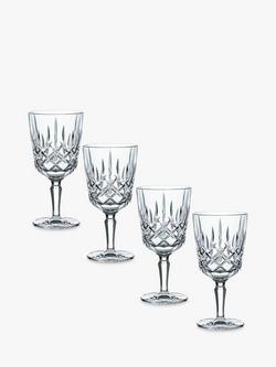 Nachtmann Noblesse Crystal Wine Glass, Set of 4, 355ml, Clear, Clear
