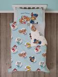 Paw Patrol Reversible Pure Pure Cotton Duvet Cover and Pillowcase Set, Blue/Multi