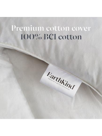 EarthKind Feather & Down Standard Pillow, Medium - view 2, White