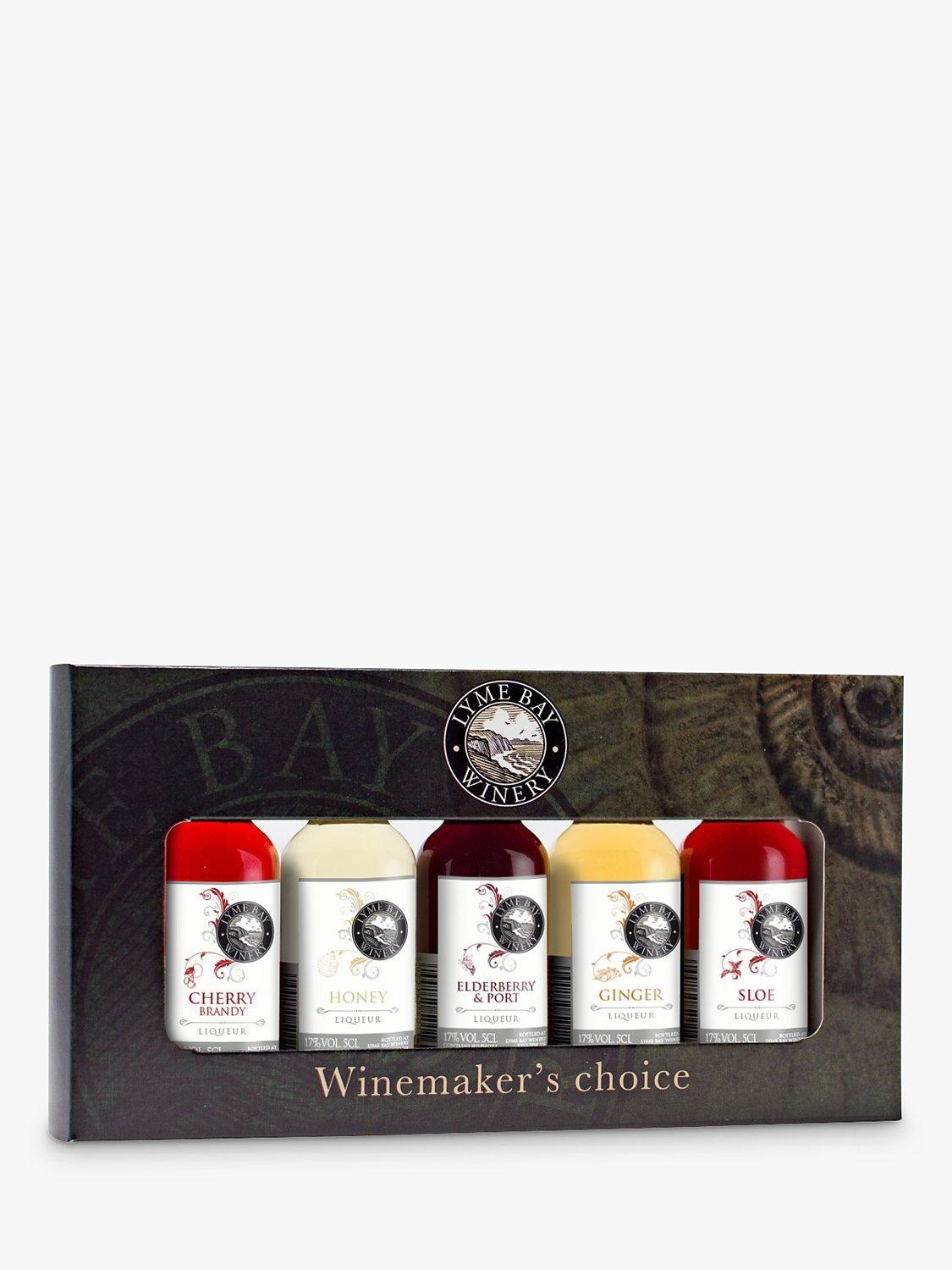 Lyme Bay Winery Winemaker's Choice Liqueur Gift Set, 5x 5cl