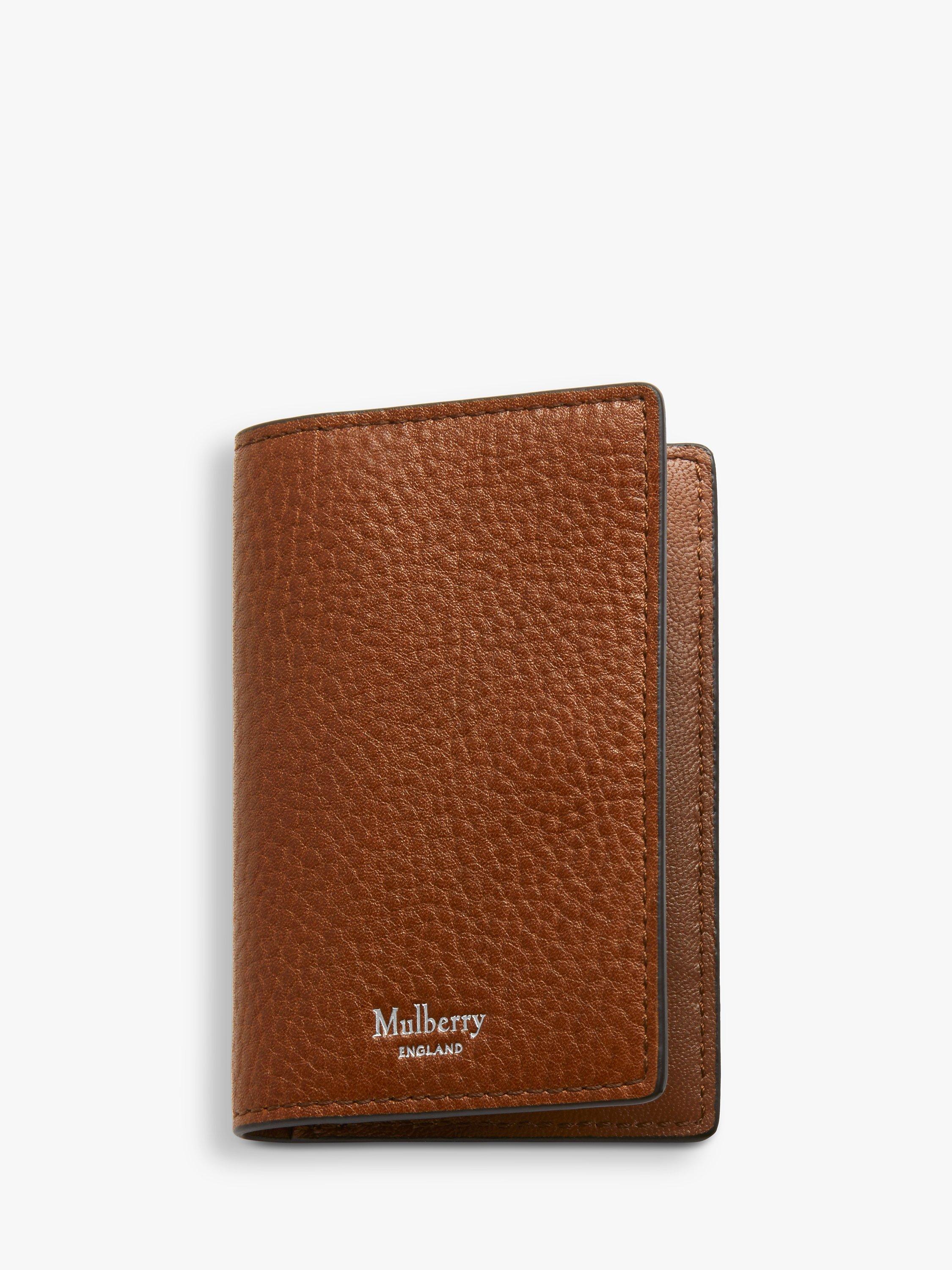 Product image 1 of 2, which shows Mulberry Small Classic Grain Leather Card Case, Oak
