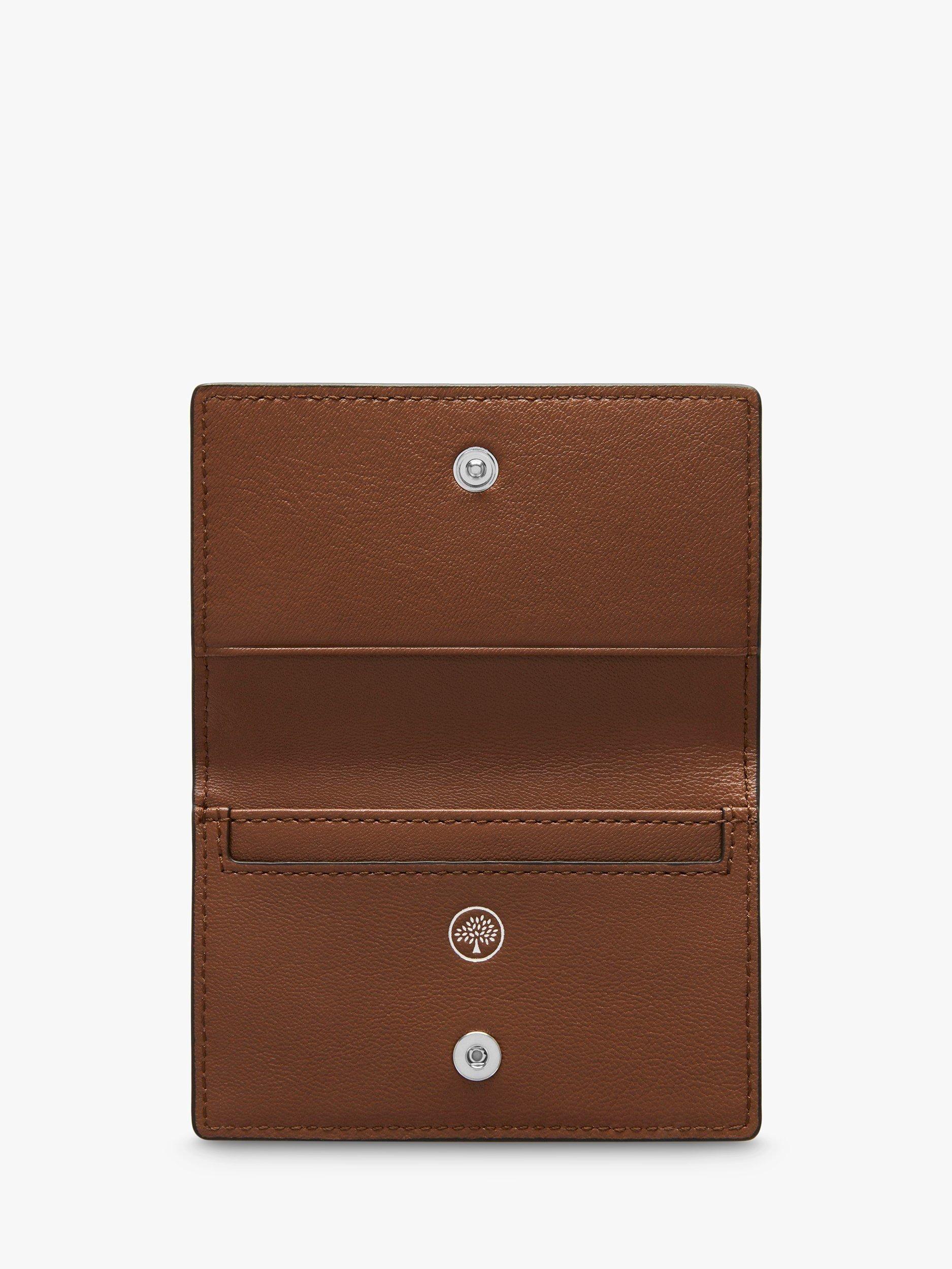 Product image 2 of 2, which shows Mulberry Small Classic Grain Leather Card Case, Oak