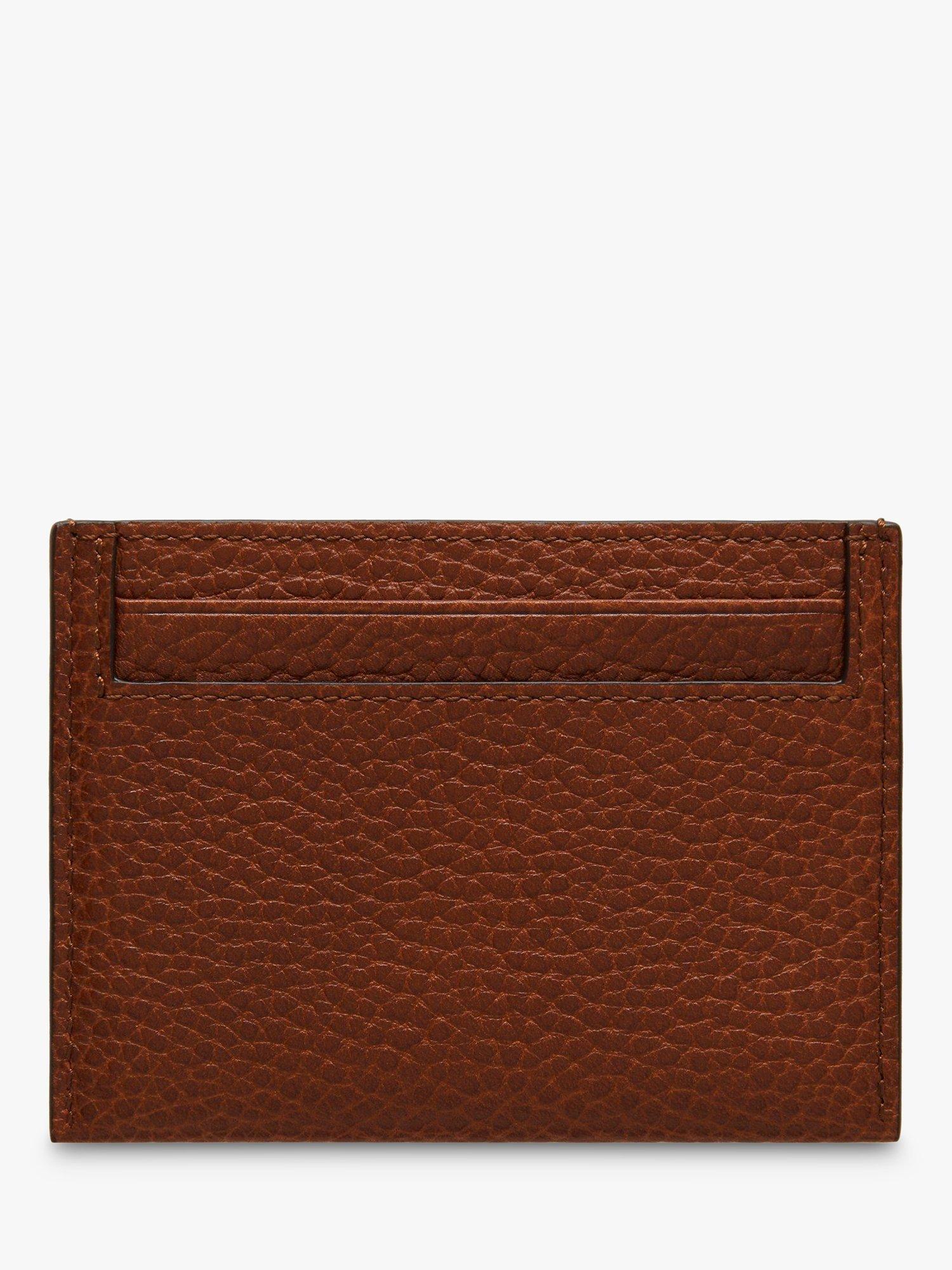 Product image 2 of 2, which shows Mulberry Continental Small Classic Grain Leather Credit Card Slip, Oak
