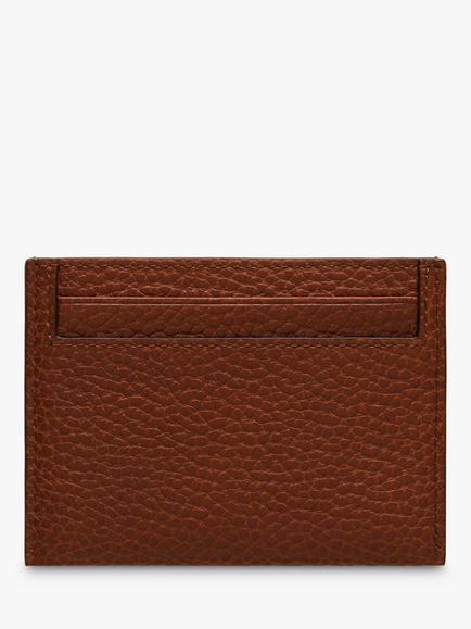 Mulberry Continental Small Classic Grain Leather Credit Card Slip - view 2, Oak