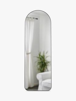 Umbra Hubba Arch Leaner Mirror, 158 x 51cm, Titanium, Titanium