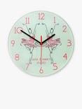Treat Republic Kids' Personalised Ballet Glass Wall Clock, 20cm, Mint