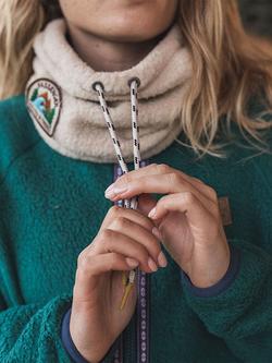 Passenger Mulled Sherpa Fleece Snood, Oatmeal - view 2, Oatmeal
