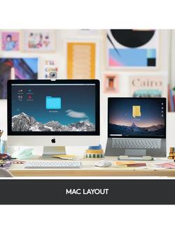 Logitech MX Keys Mini for Mac Bluetooth Wireless Keyboard - view 2, Pale Grey