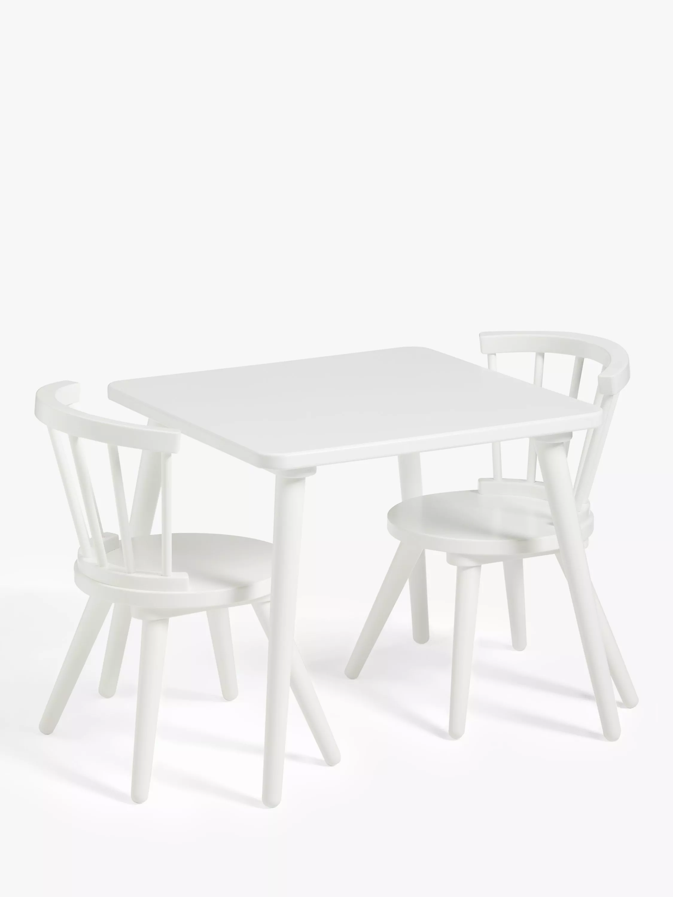 John Lewis Kids Spindle Table and Chairs Set White