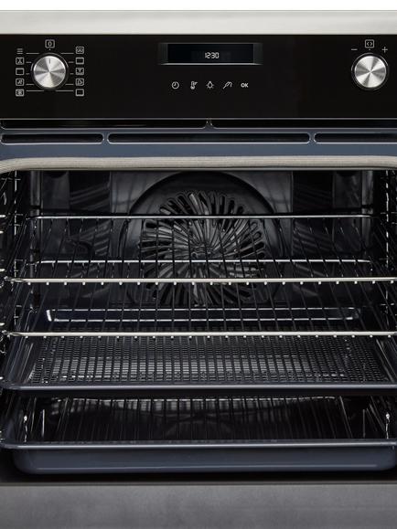 John Lewis JLBIOS645 Built In Electric Self Cleaning Single Oven, Stainless Steel - view 2, Stainless Steel