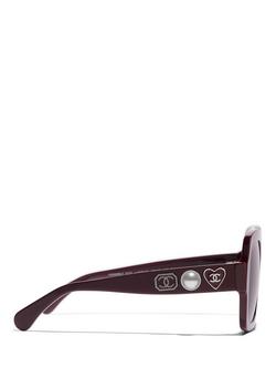 CHANEL CH5479 Women's Square Sunglasses, Red - view 2, Red