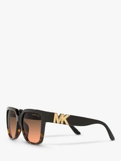 Michael Kors MK2170U Women's Karlie Square Sunglasses - view 2, Black/Dark Tortoise