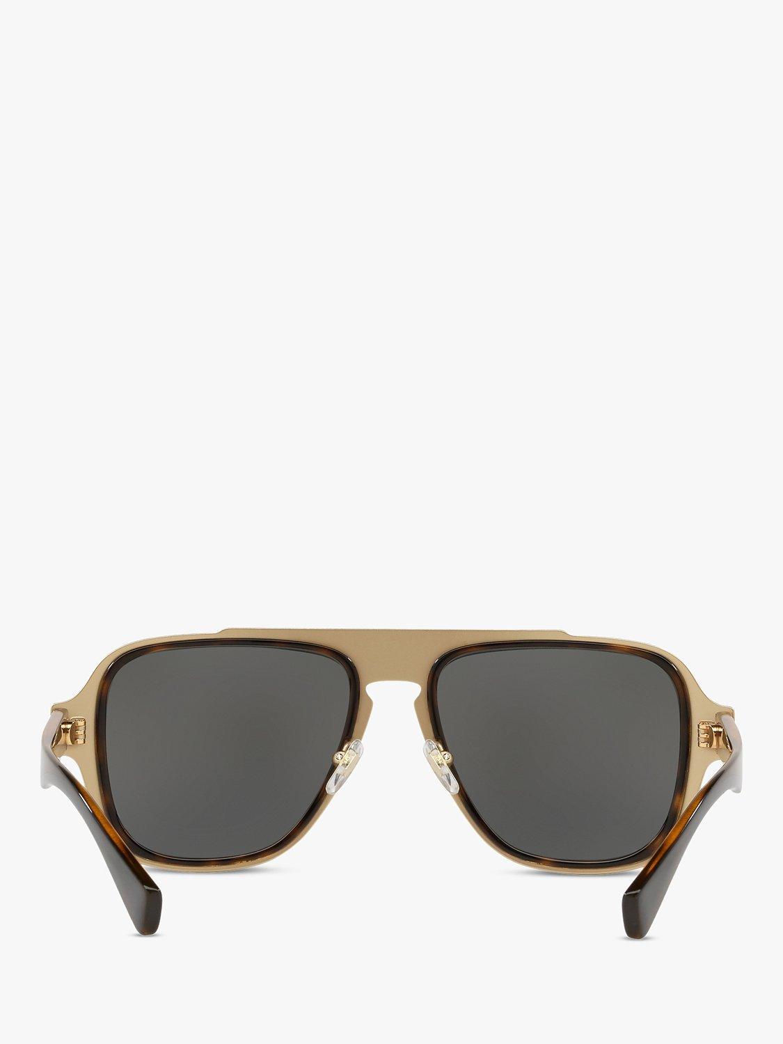 Product image 7 of 11, which shows Versace VE2199 Men's Geometric Sunglasses, Havana/Grey