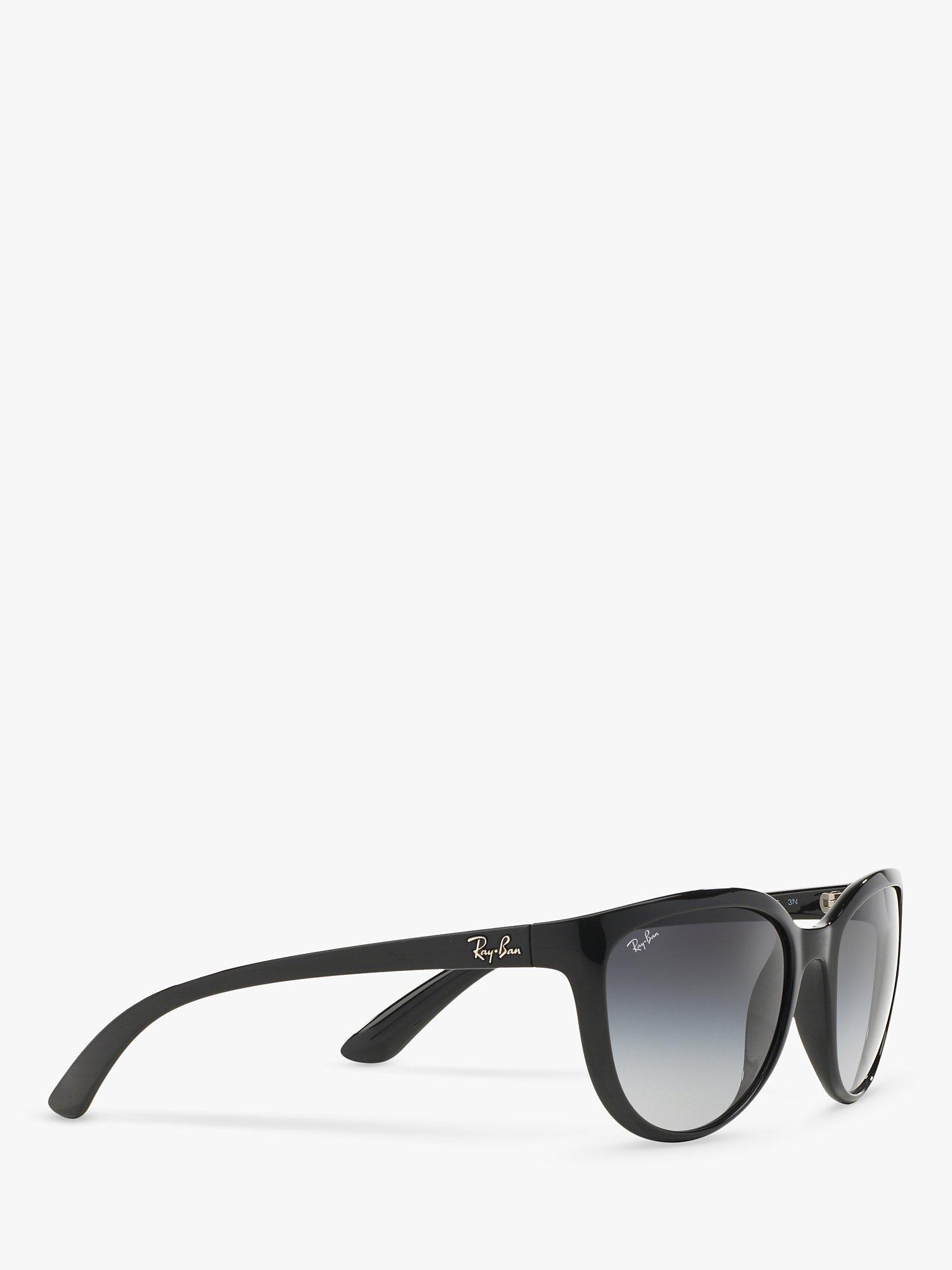 Product image 11 of 11, which shows Ray-Ban RB4167 59 Women's Emma Irregular Sunglasses, Black/Grey