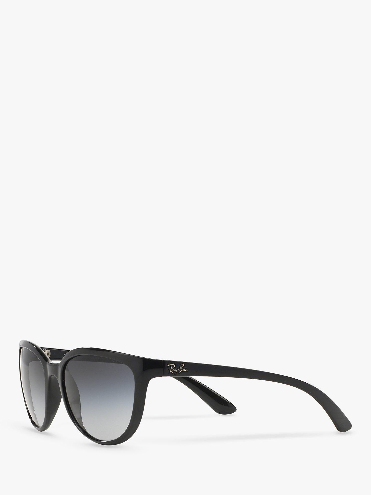 Product image 2 of 11, which shows Ray-Ban RB4167 59 Women's Emma Irregular Sunglasses, Black/Grey