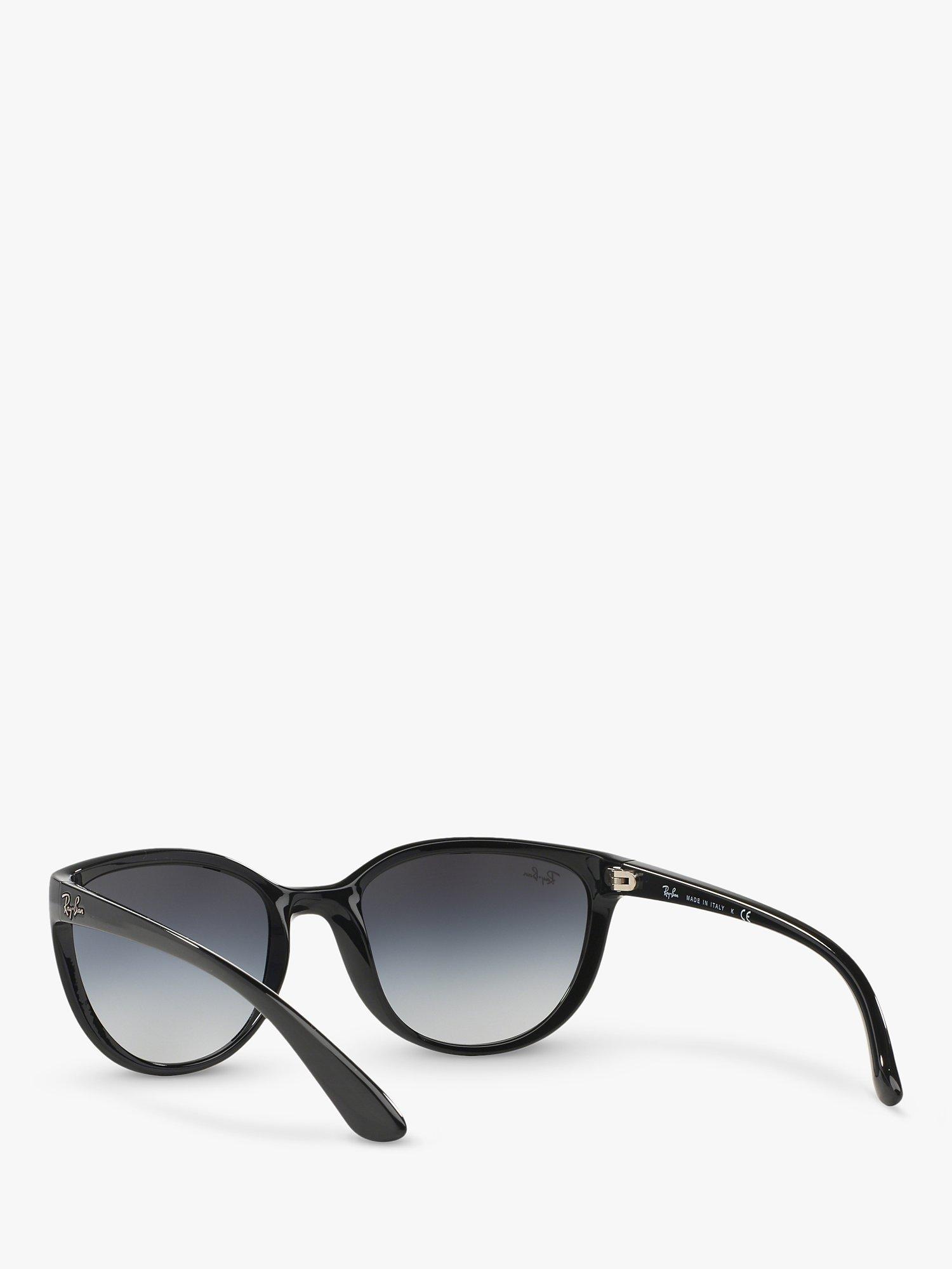 Product image 6 of 11, which shows Ray-Ban RB4167 59 Women's Emma Irregular Sunglasses, Black/Grey