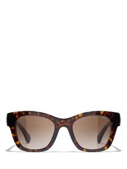 CHANEL Irregular Sunglasses CH5478 Dark Havana/Brown Gradient, Dark Havana/Brown Gradient